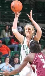 Sophomore Amanda Scott grabbed a career-high 11 rebounds against Tulane Sunday.