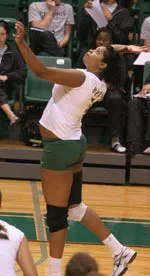 Lilly Domingos posted a .389 attack percentage in the win over Southern Miss.
