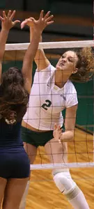 Andrea Lalic posted 11 kills in the win over Tulsa.