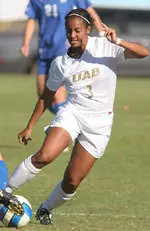 Senior Nadine Liverpool and the Blazers defeated SMU, 2-1, on Sunday afternoon
