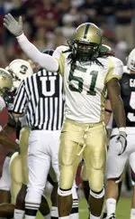 Henderson had 13 tackles with four tackles for loss vs. Marshall.