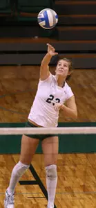 Heather Thomas totaled 12 digs in the win over UTEP.