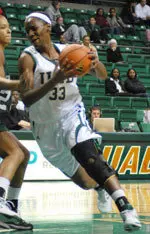 Senior Brianna Berry had eight rebounds in UAB's loss to Evansville Friday evening.