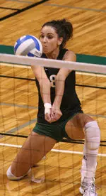 Aleksandra Vujovic tallied 11 digs in the UAB win.