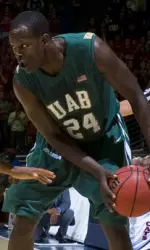 Senior Robert Vaden leads the Blazers in scoring (19.2 ppg) and is second in rebounding (6.7 rpg).