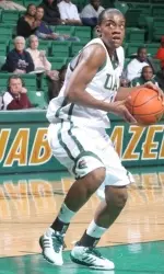 Senior Crystal McFadden scored 13 points in the Blazers' win over Rice Friday evening.