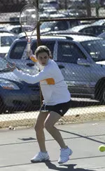 Gulsah Esen won 6-2, 6-4 at No. 2 singles.