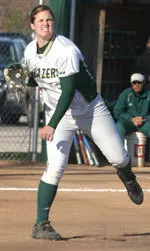 Jennifer Nelson earned the win on the mound for the Blazers Thursday.