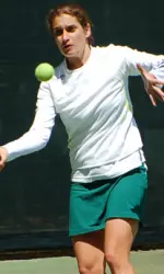 Gulsah Esen won 7-6, 6-2 at No. 2 singles against the Golden Eagles.