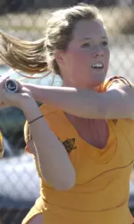 Jenny Cape was a winner in straight sets at No. 3 singles Monday.
