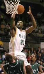 Junior forward Lawrence Kinnard, a third-team all-conference performer, is leading the team with 6.8 rebounds per game.