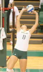 Setter Nevena Stefanov ranks third on UAB's all-time assists list.