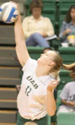Casey Dent moves from middle blocker to opposite hitter in 2008.