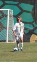 Senior midfielder Trey Gregory.