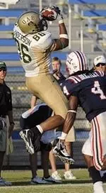 UAB tight end Jeffrey Anderson catches a pass against Florida Atlantic last Saturday.