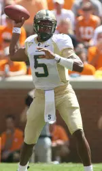 Joe Webb gets ready to pass downfield.