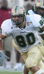 Defensive Joe Happe and the rest of the Blazers take on FAU on Saturday.