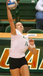 Ivana Bozic posted 19 kills and 20 digs Friday against Creighton.