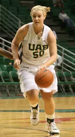 Amanda Scott had seven points and five rebounds in UAB's loss at Mississippi State Friday evening.