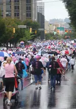 14,000 people participated in Saturday's event in Birmingham.