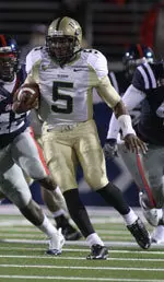 Joe Webb ranks No. 9 in the country in rushing at 117 yards per game.