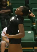 Michelle Uzoh recorded six kills and hit .357 Sunday.