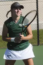 Freshman Krista Cole earned her first collegiate singles win Friday.