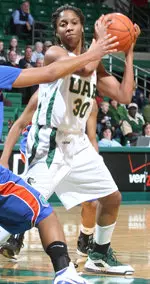 Senior forward Tamika Dukes had 11 points in the Blazers' first outing.