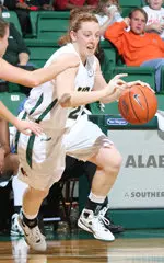 Junior guard Amanda Peterson moved into sixth on UAB's all-time three-point list.