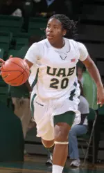 Freshman guard Jala Harris is second on the team with 12.4 points a game.