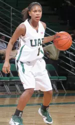 Freshman guard Amber Jones scored a career-high 22 points.