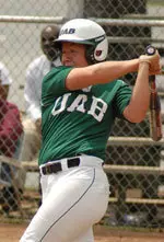 UAB's career home run leader, Andrea Rogers, added one more to her record in the first home game of the season.