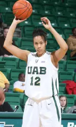 Freshman Shelly Breaux and the Blazers will take on UCF at 3 p.m. ET on Sunday.
