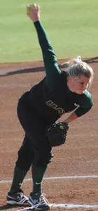 Lindsey Croft recorded a season-high nine strikeouts in the 1-0 victory over Southern Miss.