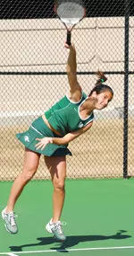 Giorgia Romeo won 6-2, 6-0 in dominating fashion at No. 3 singles.