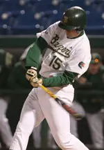Luke Stewart homered twice last weekend and leads the Blazers with 12 on the season.