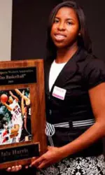 Jala Harris was honored as Alabama's Miss Basketball by the Alabama Sports Writers Association.