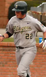 Andrew Manning hit his third home run of the weekend Saturday.
