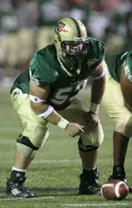 Senior center Jake Seitz and the Blazers practiced for two hours in shorts and helmets on Thursday.