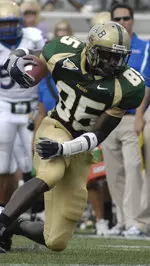 Roddell Carter hauled in a 23-yard TD pass from Joe Webb in Saturday's scrimmage.