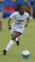 Senior Ayana Russell assisted Tiffini Turpin's game-winning goal in UAB's 1-0 win over Belmont Friday evening.