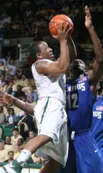 Junior guard Aaron Johnson.