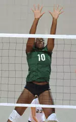 Michelle Uzoh hit .545 and posted six blocks in Thursday's win.