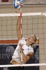 Sam Serley posted 27 total kills in two matches Saturday.