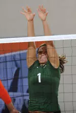 Patty Paniagua is one of four Blazers averaging better than 2.00 kills per set.