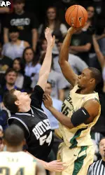 Howard Crawford beat the buzzer with a dunk to down Arkansas on Saturday. (File Photo)