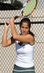 Giorgia Romeo won her No. 3 singles match Saturday.