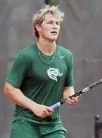 Daniel Moser lost in doubles Saturday but won a pair of singles matches.