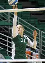 Jordan McDonald managed eight kills with no errors in the win over Tulane.