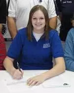 Ashley Ricks had 406 kills this fall as a high school senior.